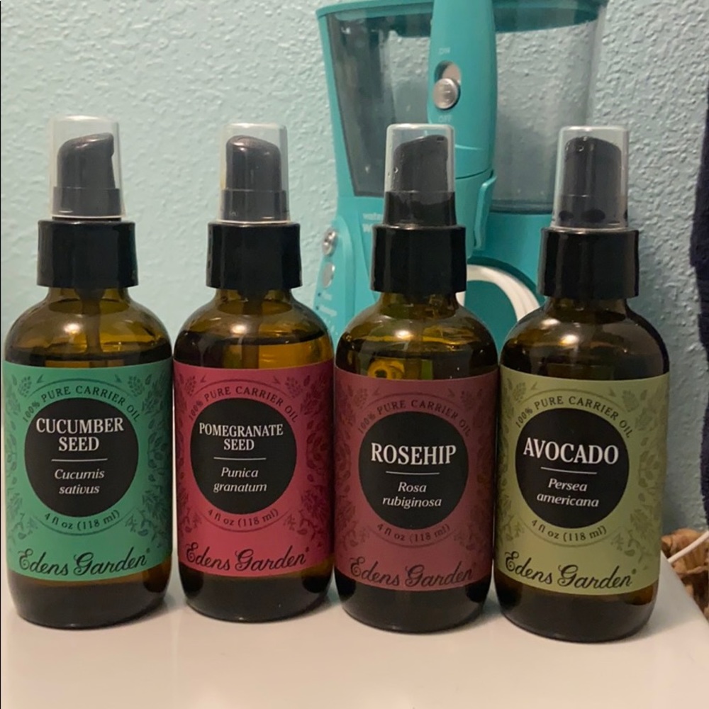 100% pure carrier oils